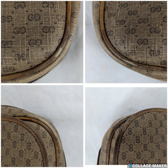 Authentic Vintage GUCCI GG Guccissima Crossbody Messenger Bag Made in Italy - Picture 11 of 15